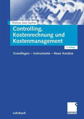 Joos-Sachse | Controlling, Kostenrechnung und Kostenmanagement | E-Book | www.sack.de