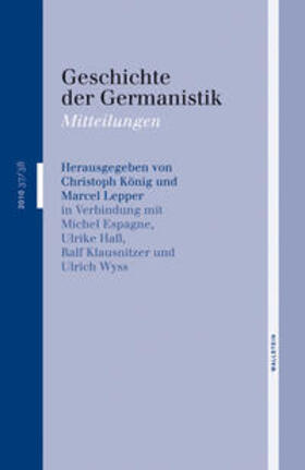 König / Lepper | Geschichte der Germanistik | Buch | 978-3-8353-0751-3 | sack.de