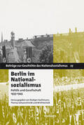 Hachtmann / Schaarschmidt / Süß |  Berlin im Nationalsozialismus | Buch |  Sack Fachmedien