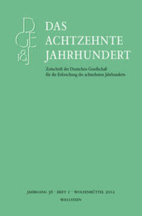 Zelle | Das achtzehnte Jahrhundert 36/1 | Buch | 978-3-8353-0999-9 | sack.de