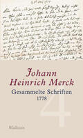 Merck / Leuschner |  Gesammelte Schriften 1776-1777 - Historisch-kritische und kommentierte Ausgabe | Buch |  Sack Fachmedien