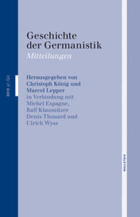 König / Lepper | Geschichte der Germanistik. Mitteilungen 41/42 | Buch | 978-3-8353-1109-1 | sack.de