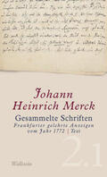 Merck / Leuschner |  Merck, J: Gesammelte Schriften | Buch |  Sack Fachmedien