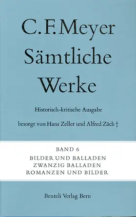 Meyer / Zeller |  Bilder und Balladen, Zwanzig Balladen, Romanzen und Bilder | Buch |  Sack Fachmedien