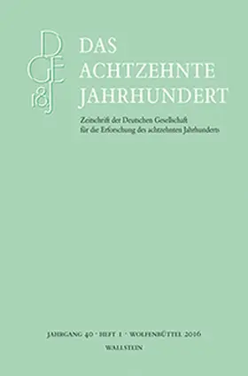 Zelle |  Das achtzehnte Jahrhundert 40/1 | Buch |  Sack Fachmedien