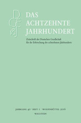 Zelle | Das achtzehnte Jahrhundert 40/1 | Buch | 978-3-8353-1802-1 | sack.de