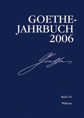 Frick / Golz / Zehm |  Goethe-Jahrbuch 123, 2006 | eBook | Sack Fachmedien