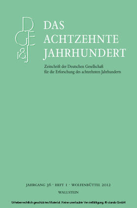 Zelle | Das achtzehnte Jahrhundert 36/1 | E-Book | sack.de