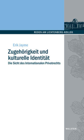 Coester-Waltjen / Jayme | Zugehörigkeit und kulturelle Identität | E-Book | sack.de