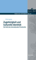 Jayme / Coester-Waltjen |  Zugehörigkeit und kulturelle Identität | eBook | Sack Fachmedien