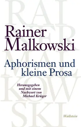 Malkowski / Krüger |  Aphorismen und kleine Prosa | eBook | Sack Fachmedien