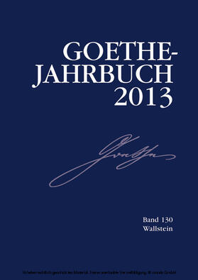 Golz / Meier / Zehm | Goethe-Jahrbuch 130, 2013 | E-Book | sack.de
