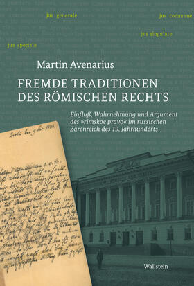 Avenarius | Fremde Traditionen des römischen Rechts | E-Book | sack.de
