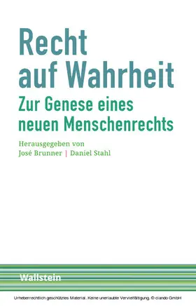 Brunner / Stahl | Recht auf Wahrheit | E-Book | sack.de