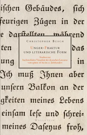 Busch |  Unger-Fraktur und literarische Form | Buch |  Sack Fachmedien
