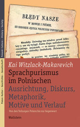 Witzlack-Makarevich | Sprachpurismus im Polnischen. Ausrichtung, Diskurs, Metaphorik, Motive und Verlauf | Buch | sack.de