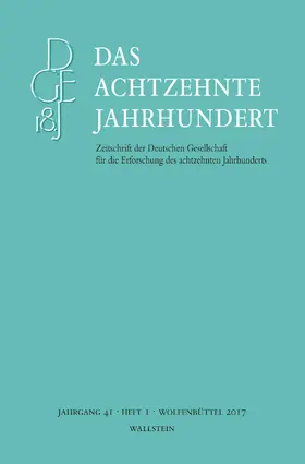 Zelle |  Das achtzehnte Jahrhundert 41/1 | eBook | Sack Fachmedien