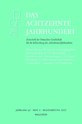 Jürgens / Lüsebrink |  Das achtzehnte Jahrhundert 41/2 | eBook | Sack Fachmedien