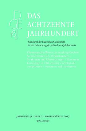 Jürgens / Zelle / Lüsebrink | Das achtzehnte Jahrhundert 41/2 | E-Book | sack.de