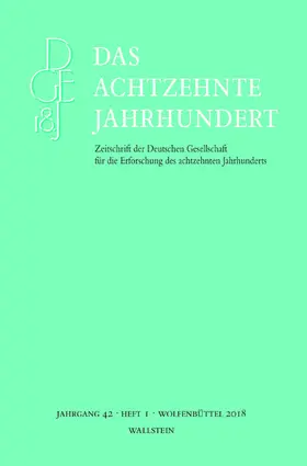Zelle |  Das achtzehnte Jahrhundert 42/1 | eBook | Sack Fachmedien