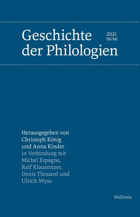 König / Espagne / Klausnitzer |  Geschichte der Philologien | eBook | Sack Fachmedien