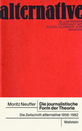 Neuffer | Die journalistische Form der Theorie | Buch | 978-3-8353-5010-6 | sack.de