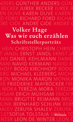 Hage |  Was wir euch erzählen | Buch |  Sack Fachmedien