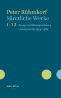 Rühmkorf / Opitz / Potthast |  Sämtliche Werke | Buch |  Sack Fachmedien