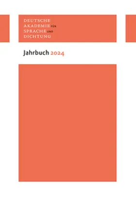  Jahrbuch der Deutschen Akademie für Sprache und Dichtung 2024 | Buch |  Sack Fachmedien
