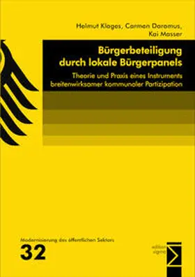 Klages / Daramus / Masser |  Bürgerbeteiligung durch lokale Bürgerpanels | Buch |  Sack Fachmedien