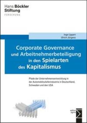 Lippert / Jürgens |  Corporate Governance und Arbeitnehmerbeteiligung in den Spielarten des Kapitalismus | Buch |  Sack Fachmedien