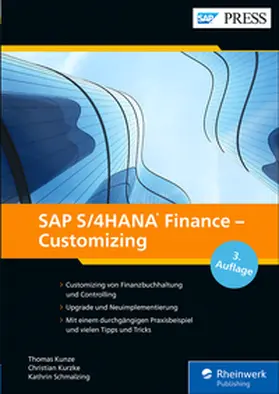 Kunze / Schmalzing / Kurzke |  SAP S/4HANA Finance – Customizing | eBook | Sack Fachmedien