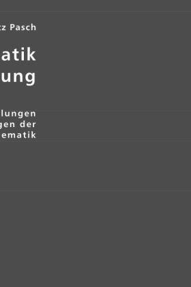Pasch |  Mathematik am Ursprung | Buch |  Sack Fachmedien