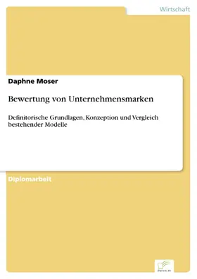 Moser |  Bewertung von Unternehmensmarken | eBook | Sack Fachmedien