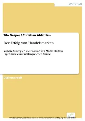 Gesper / Ahlström |  Der Erfolg von Handelsmarken | eBook | Sack Fachmedien