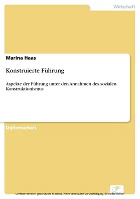 Haas | Konstruierte Führung | E-Book | www.sack.de