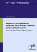 Burkhardt |  Reputation Management in Small and Medium-sized Enterprises | eBook | Sack Fachmedien