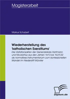 Schubert |  Wiederherstellung des 'katholischen Exerzitiums' | eBook | Sack Fachmedien