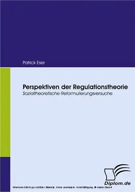 Eser |  Perspektiven der Regulationstheorie | eBook | Sack Fachmedien