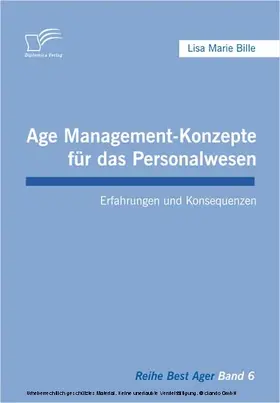Bille |  Age Management-Konzepte für das Personalwesen | eBook | Sack Fachmedien