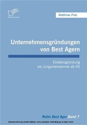Puls |  Unternehmensgründungen von Best Agern | eBook | Sack Fachmedien