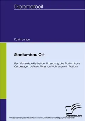 Junge |  Stadtumbau Ost | eBook | Sack Fachmedien