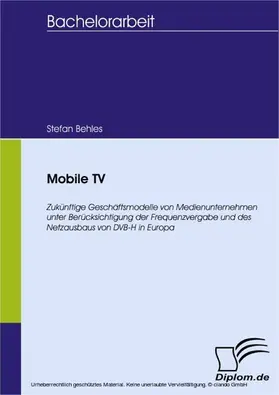 Behles |  Mobile TV | eBook | Sack Fachmedien