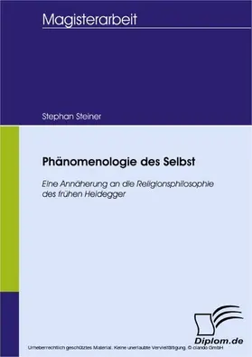 Steiner |  Phänomenologie des Selbst | eBook | Sack Fachmedien