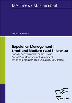 Burkhardt | Reputation Management in Small and Medium-sized Enterprises | Buch | 978-3-8366-5825-6 | sack.de