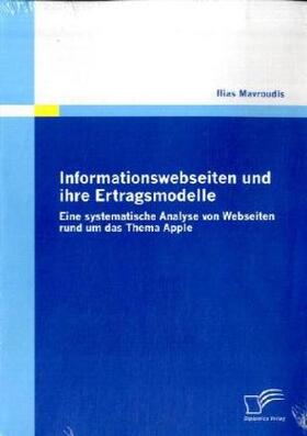 Mavroudis | Informationswebseiten und ihre Ertragsmodelle | Buch | 978-3-8366-7162-0 | www.sack.de