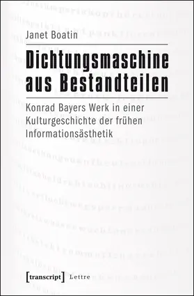 Boatin |  Dichtungsmaschine aus Bestandteilen | Buch |  Sack Fachmedien
