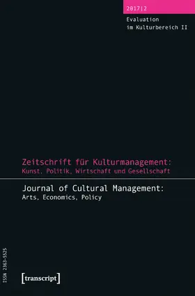 Höhne / Tröndle |  Zeitschrift für Kulturmanagement: Kunst, Politik, Wirtschaft und Gesellschaft | Buch |  Sack Fachmedien