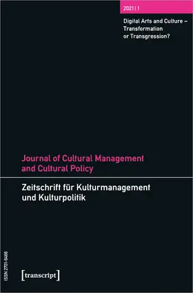 DeVereaux / Höhne / Tröndle |  Journal of Cultural Management and Cultural Policy/Zeitschrift für Kulturmanagement und Kulturpolitik | Buch |  Sack Fachmedien