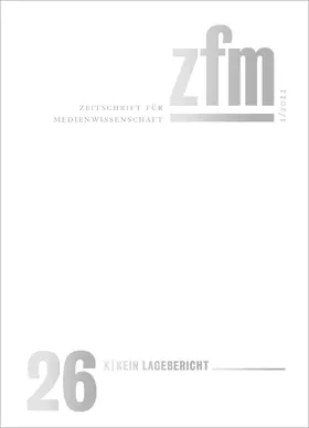 Gesellschaft für Medienwissenschaft e.V. |  Zeitschrift für Medienwissenschaft 26 | Buch |  Sack Fachmedien
